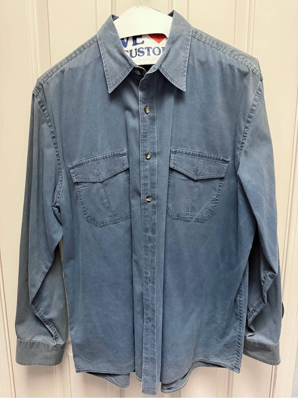 Men's Blue Button-Up Workshirt